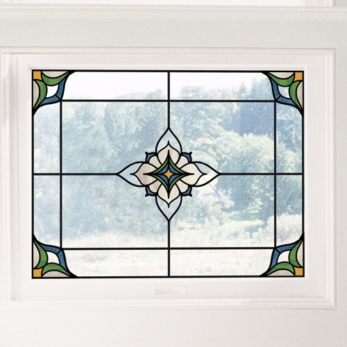 Lark Manor Stained Glass Window Decal & Reviews Wayfair